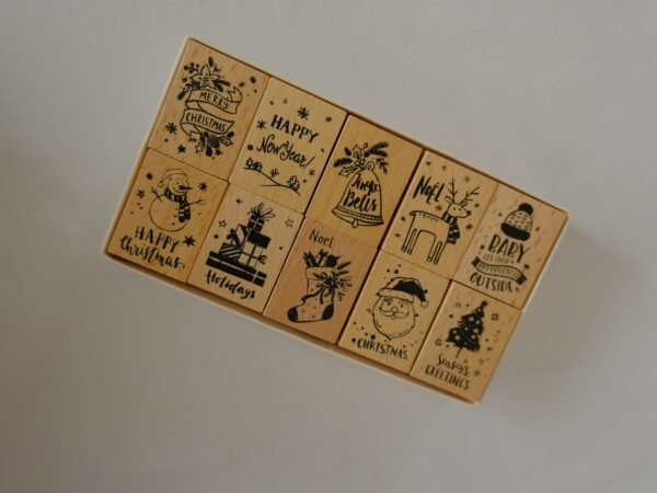 Tampons en bois - Noël